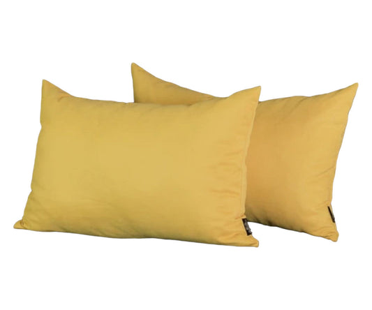 Set of Two 12" X 20" Yellow Throw Pillow Covers FurniFindUSA