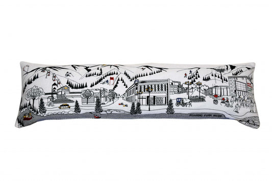 46" White Aspen Daylight Skyline Lumbar Decorative Pillow FurniFindUSA