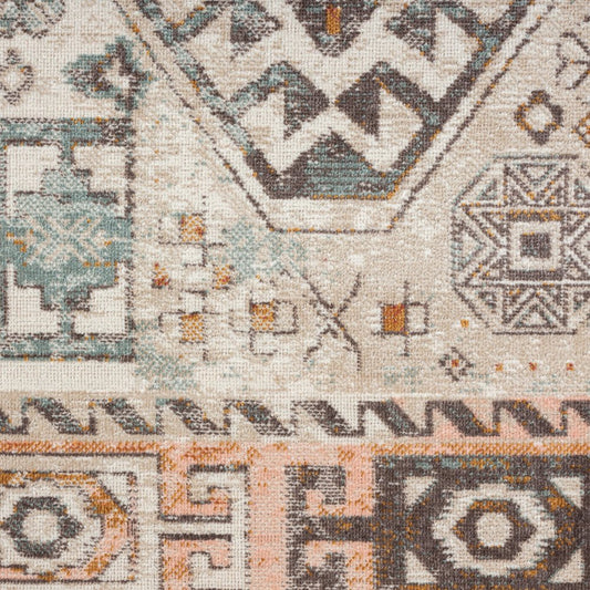 8' X 10' Cream Indoor Outdoor Area Rug