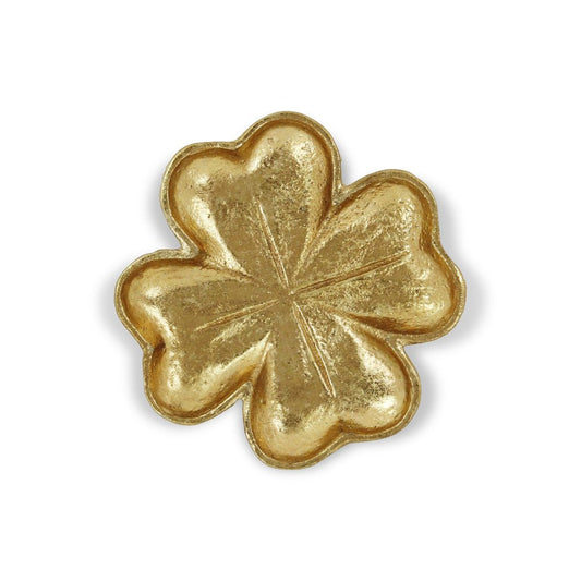 7" Gold Shamrock Metal Handmade Vanity Tray HomeRoots