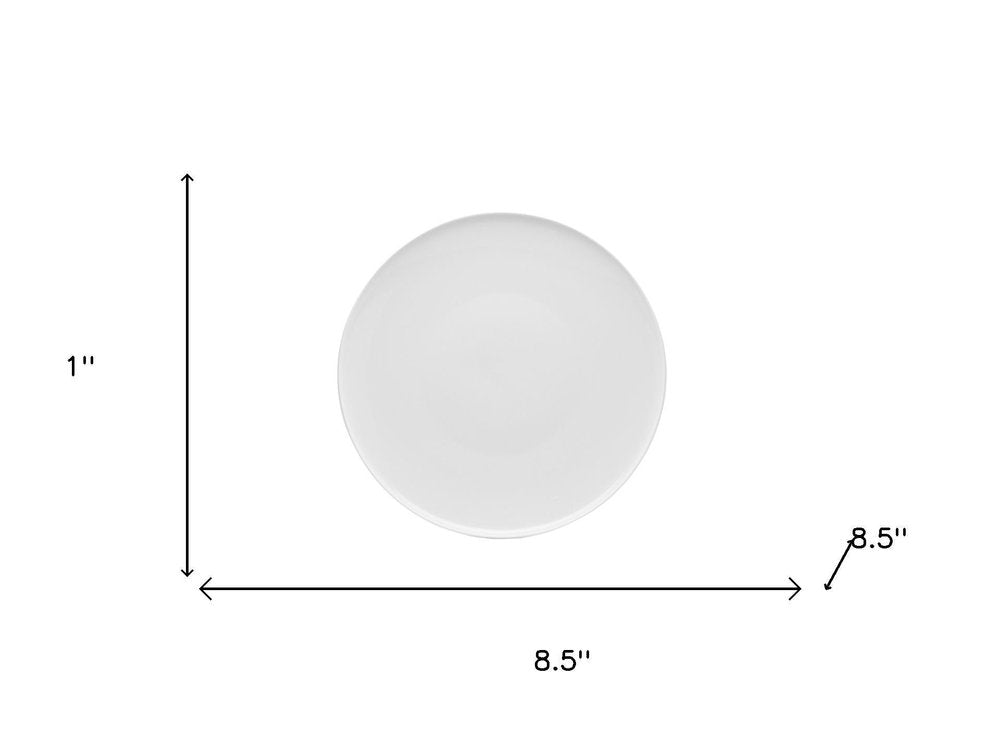 White Six Piece Porcelain Service For Six Salad Plate Set HomeRoots