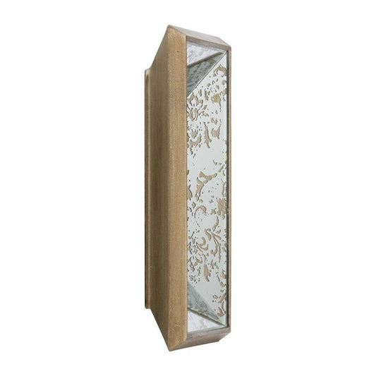 12" Silver Metal Framed Antiqued Glass Accent Mirror HomeRoots