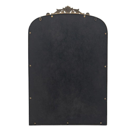 36" Gold Arch Iron Framed Accent Mirror HomeRoots