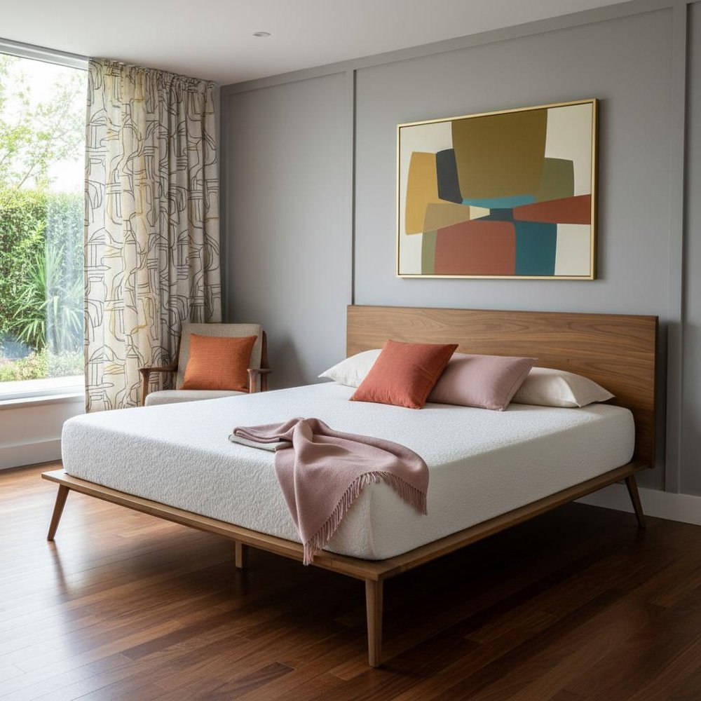 Brown Wood King Bed Frame HomeRoots
