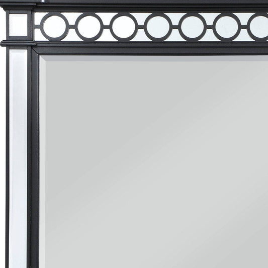 42" Gunmetal Wood Framed Mounted Dresser Mirror HomeRoots
