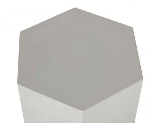 9" Light Gray Wood End Table HomeRoots