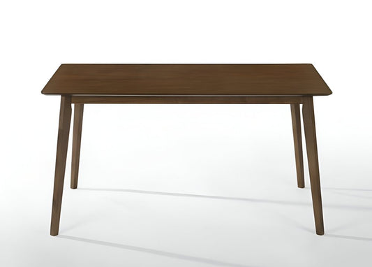 59" Brown Solid Wood Dining Table HomeRoots