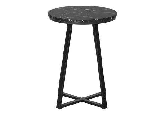 22" Black Round End Table HomeRoots
