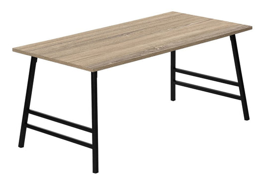40" Taupe And Black Metal Coffee Table HomeRoots