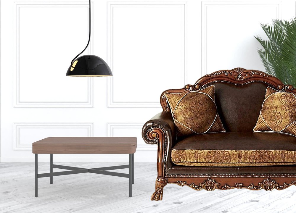 46" Brown and Cherry Blossom Pink Faux Leather Floral Tufted Arm Chair And Toss Pillow HomeRoots