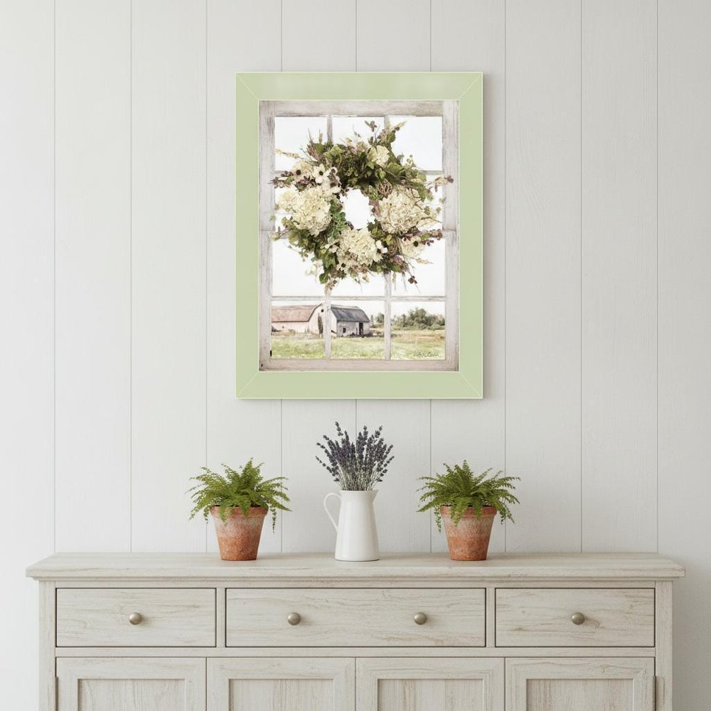 Pleasant View Light Green Framed Print Wall Art HomeRoots