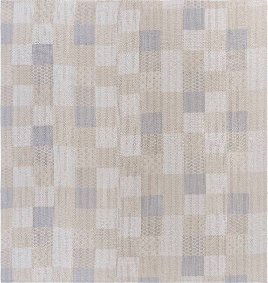 Pink Knitted Cotton Geometric Throw HomeRoots