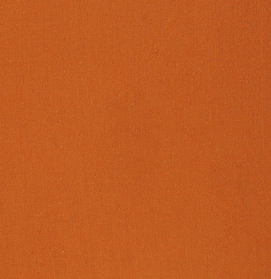 20" X 20" Burnt Orange 100% Cotton Zippered Pillow