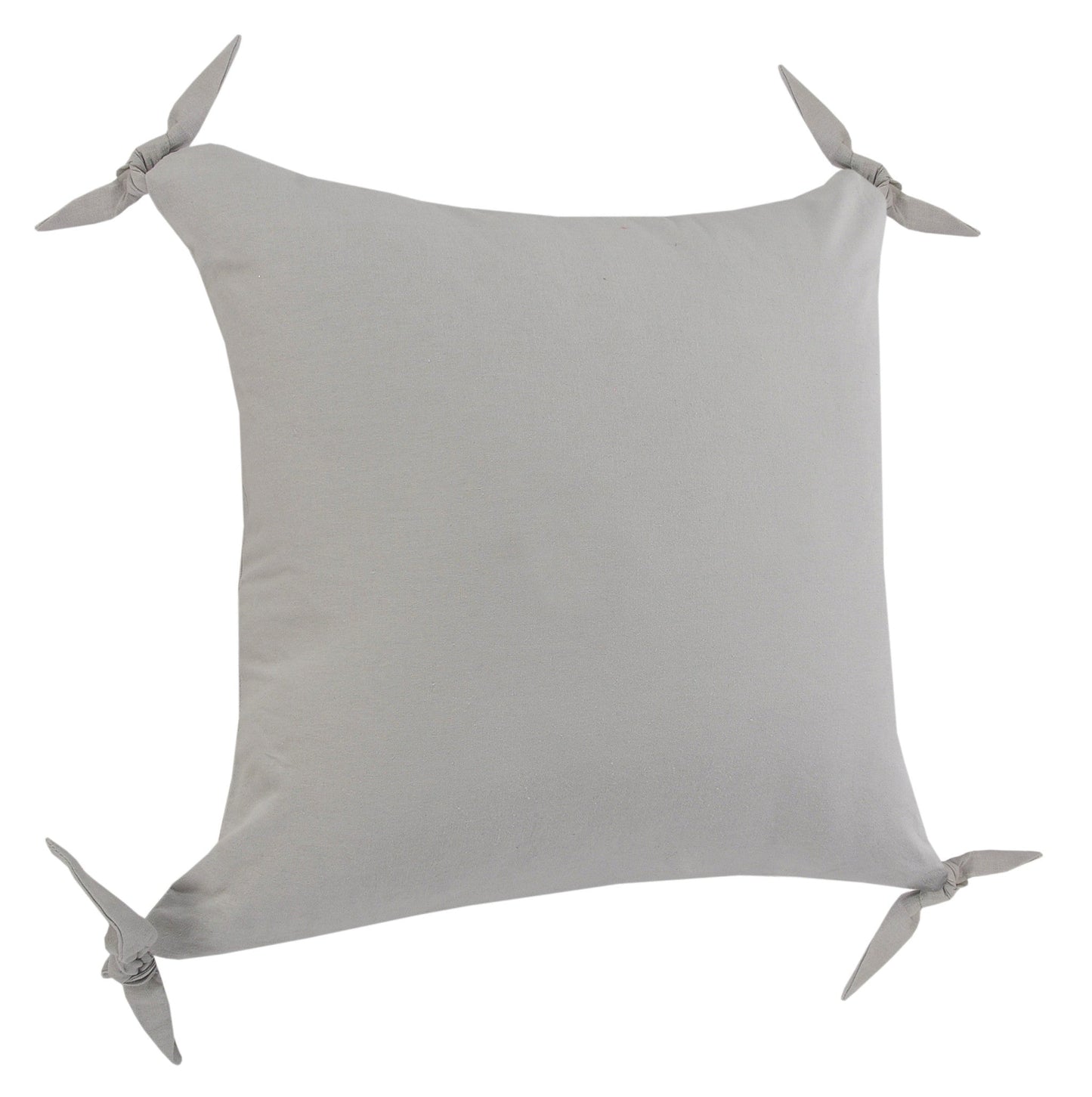 20" X 20" Light Gray 100% Cotton Zippered Pillow 4.0" (L) x 20.0" (W) x 20.0" (H) FurniFindUSA