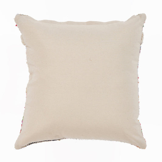 18" X 18" Blue and White Diamond Cotton Zippered Pillow FurniFindUSA