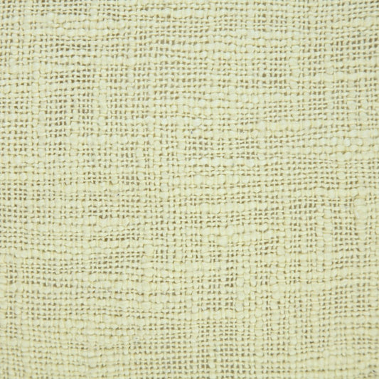 20" X 20" Light Yellow 100% Cotton Zippered Pillow