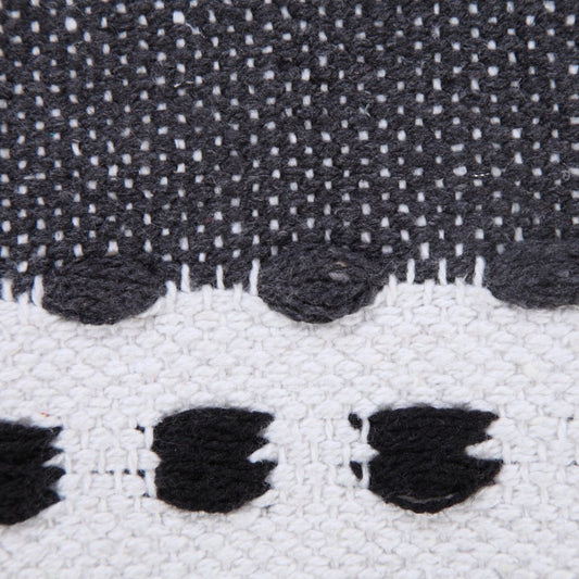 20" Black Gray and White Throw Pillow