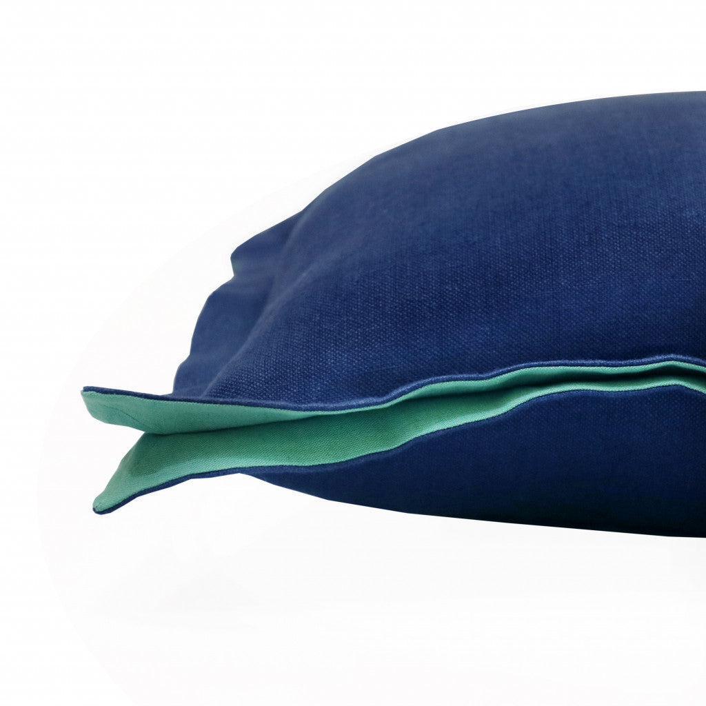 20" X 20" Navy Linen Zippered Pillow 4.0" (L) x 20.0" (W) x 20.0" (H) FurniFindUSA