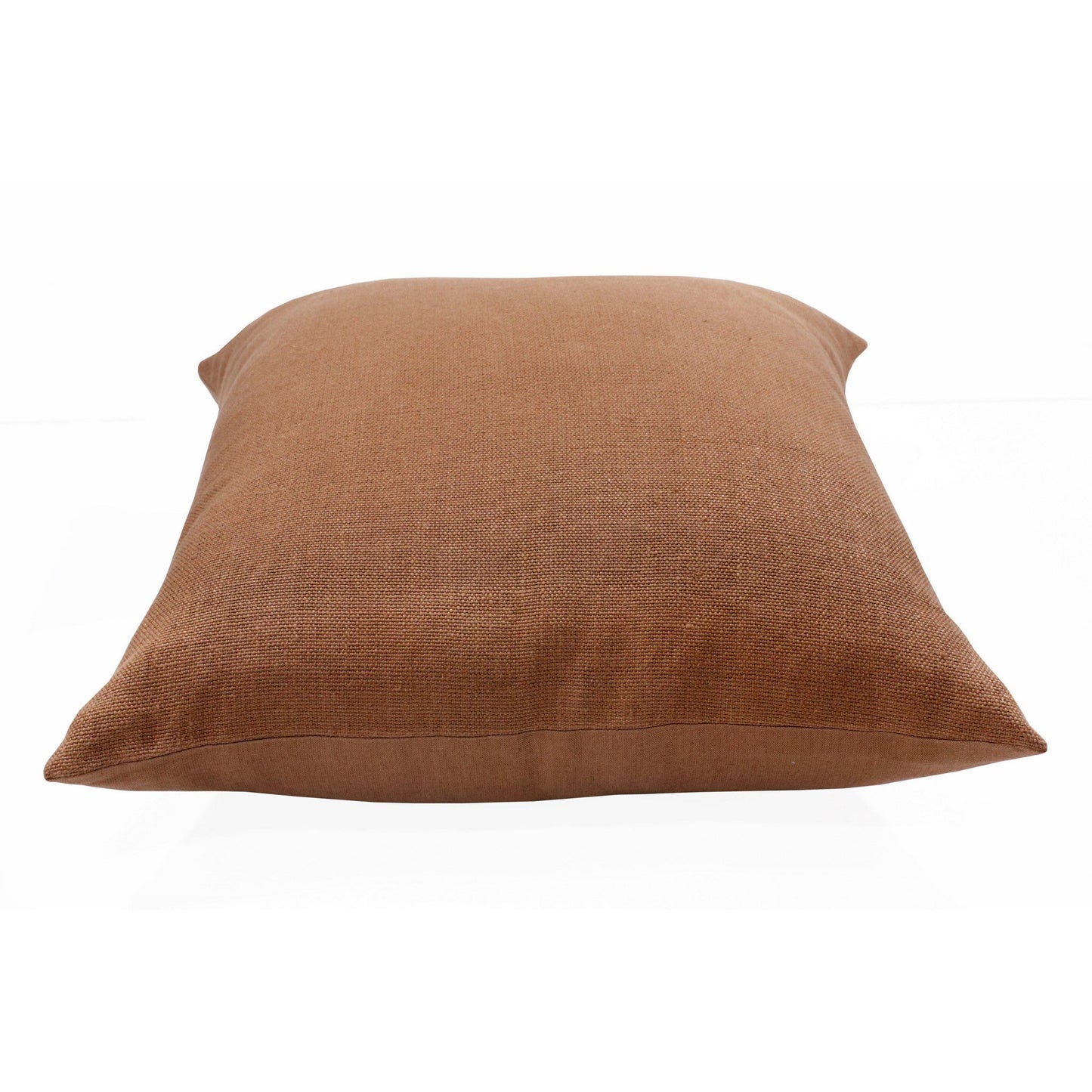 20" X 20" Brown Linen Zippered Pillow FurniFindUSA