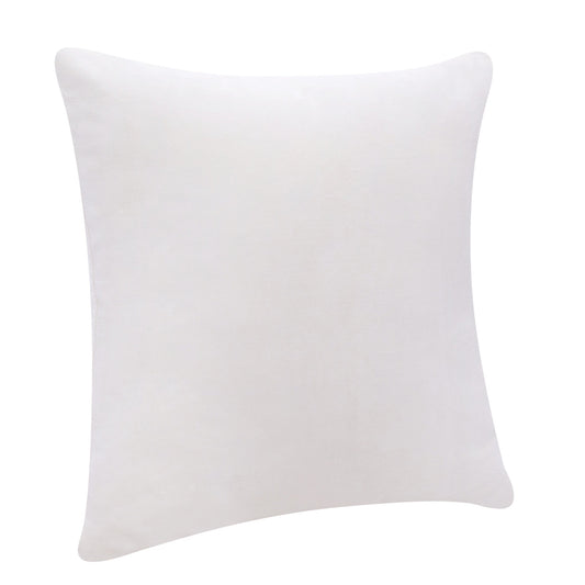 20" X 20" Ivory 100% Cotton Zippered Pillow 4.0" (L) x 20.0" (W) x 20.0" (H) FurniFindUSA