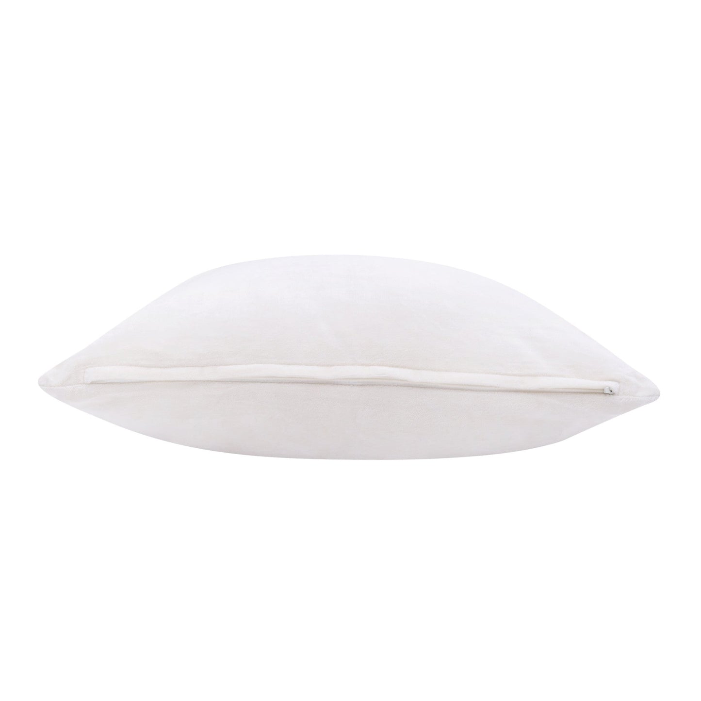 20" X 20" Ivory 100% Cotton Zippered Pillow 4.0" (L) x 20.0" (W) x 20.0" (H) FurniFindUSA