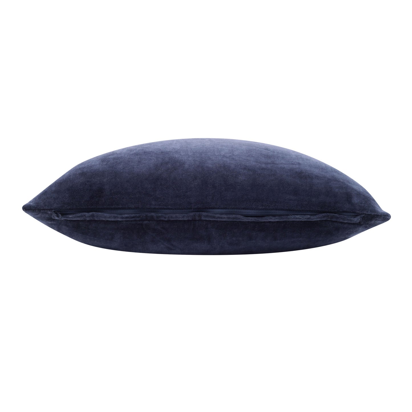20" X 20" Dark Blue 100% Cotton Zippered Pillow FurniFindUSA