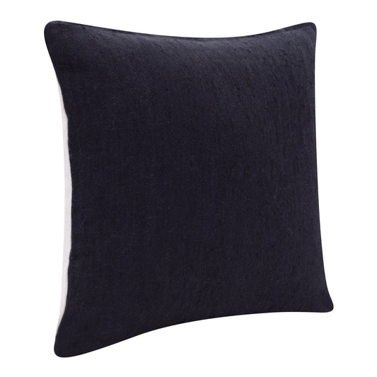 20" X 20" Black Linen Zippered Pillow FurniFindUSA