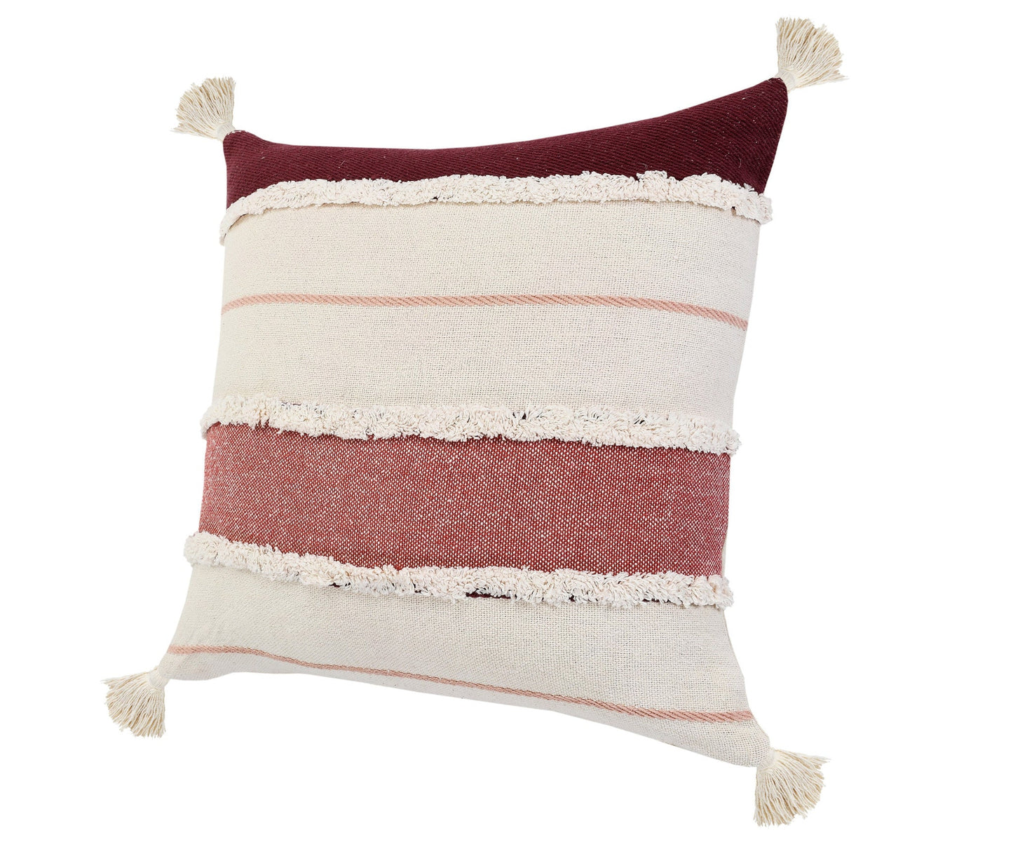 20" X 20" 100% Cotton Striped Zippered Pillow FurniFindUSA