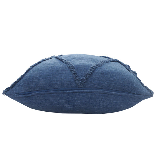 26" X 26" Cobalt Blue 100% Cotton Zippered Pillow FurniFindUSA