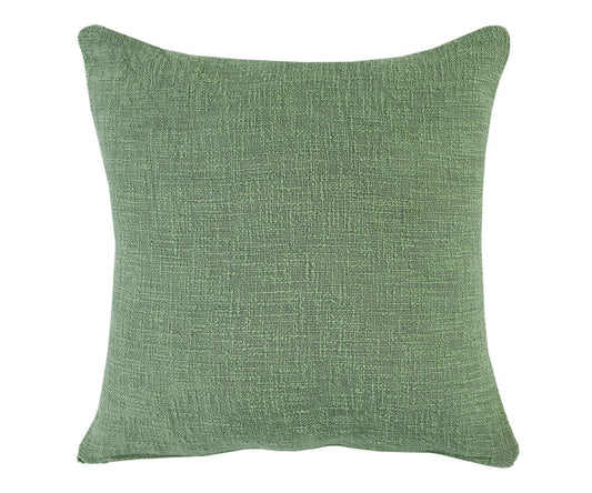 20" X 20" Forest Green Diamond Cotton Zippered Pillow FurniFindUSA