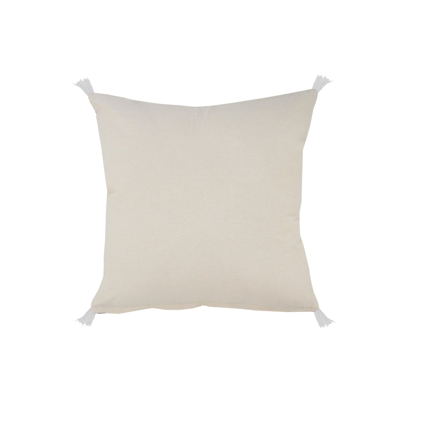 20" X 20" Light Gray And White 100% Cotton Coastal Zippered Pillow FurniFindUSA
