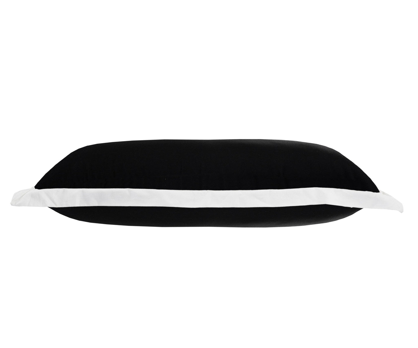 14" X 36" Black And White 100% Cotton Geometric Zippered Pillow 7.5" (L) x 36.0" (W) x 14.0" (H) FurniFindUSA