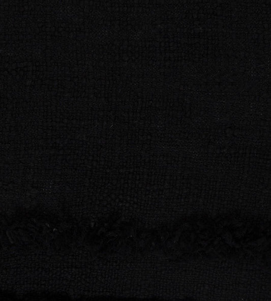 16" X 24" Black 100% Cotton Geometric Zippered Pillow
