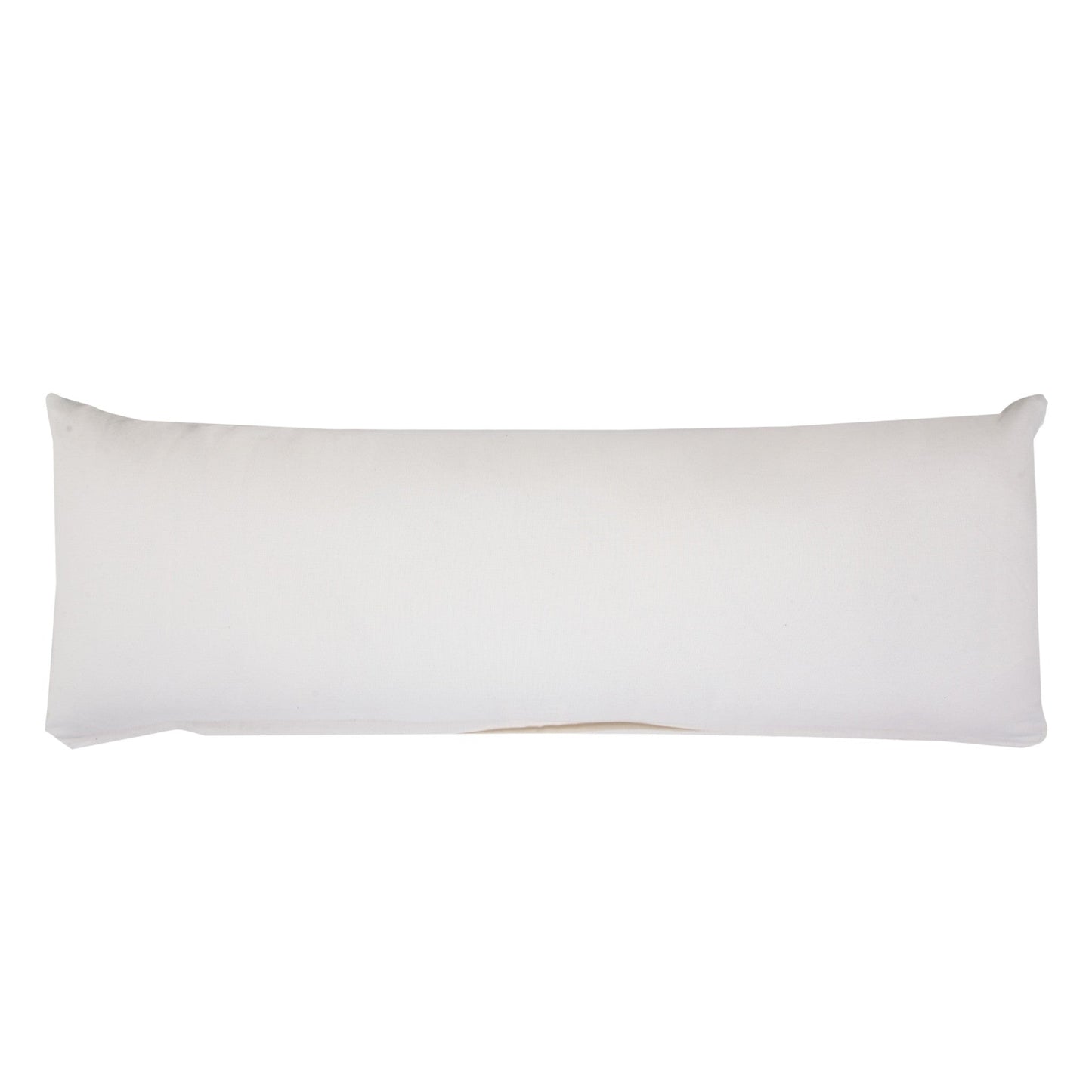14" X 36" Navy And White 100% Cotton Geometric Zippered Pillow FurniFindUSA