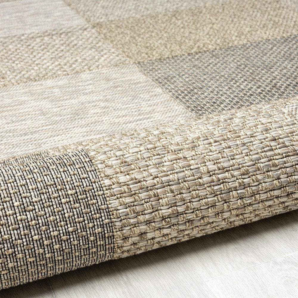 5' X 7' Gray Geometric Handmade Indoor Outdoor Area Rug HomeRoots