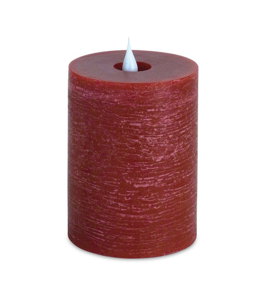 Set of Two Red Flameless Designer Candle HomeRoots