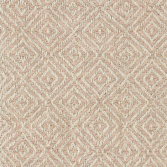 50" X 60" Blush Cotton Woven Geometric Throw Blanket with Fringe HomeRoots