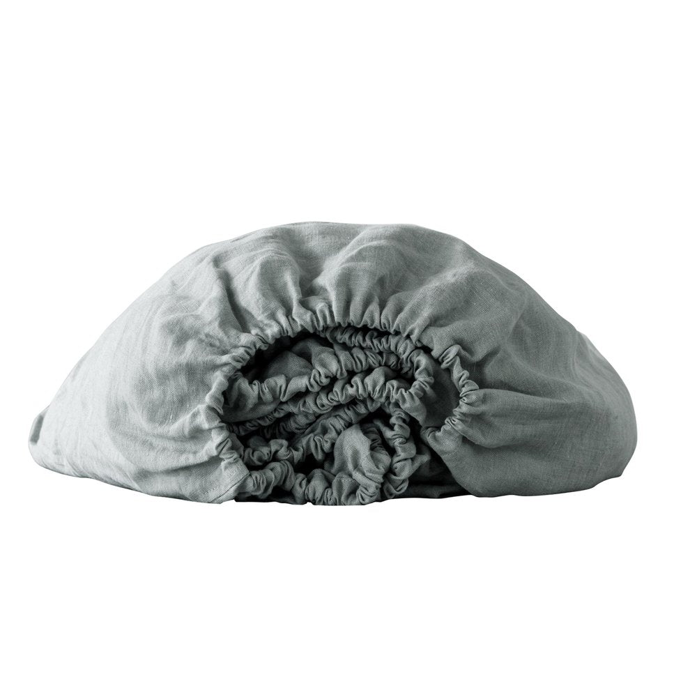 Cloud Linen Twin Fitted Sheet HomeRoots
