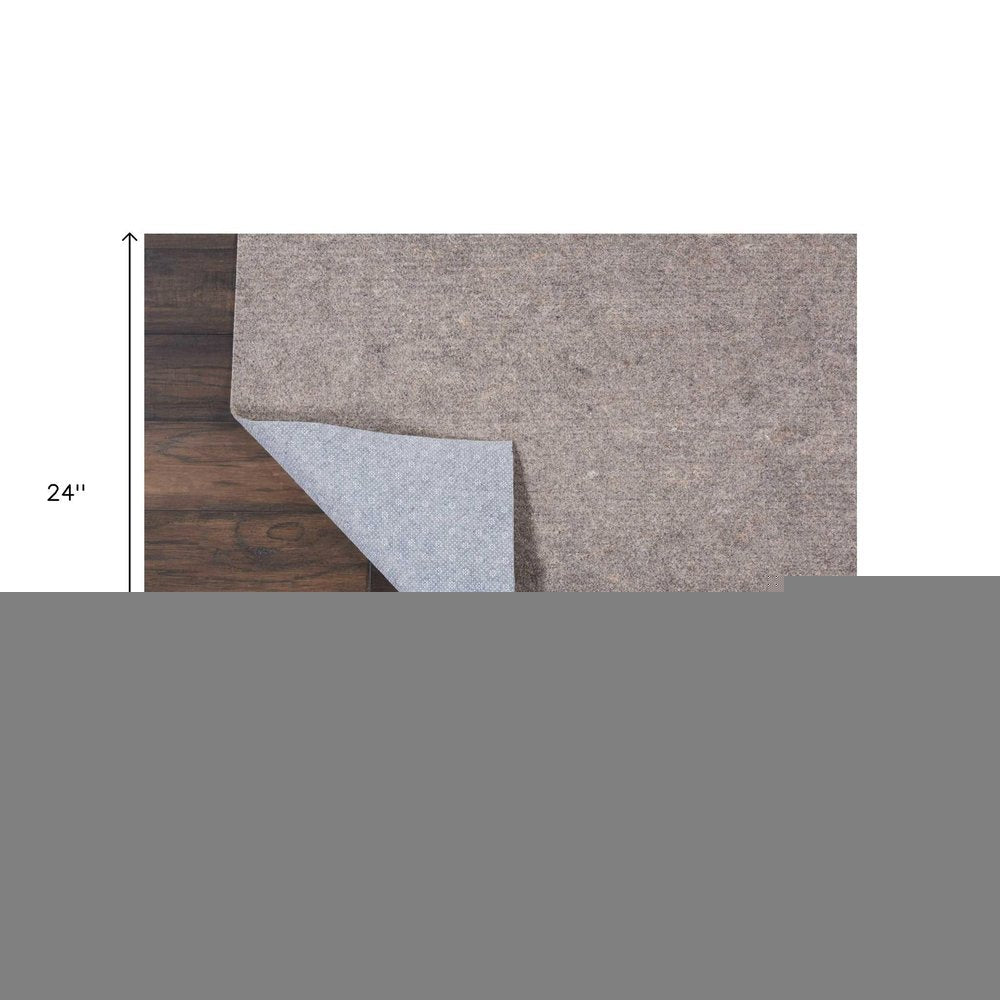 2' X 12' Gray Non Slip Rug Pad HomeRoots