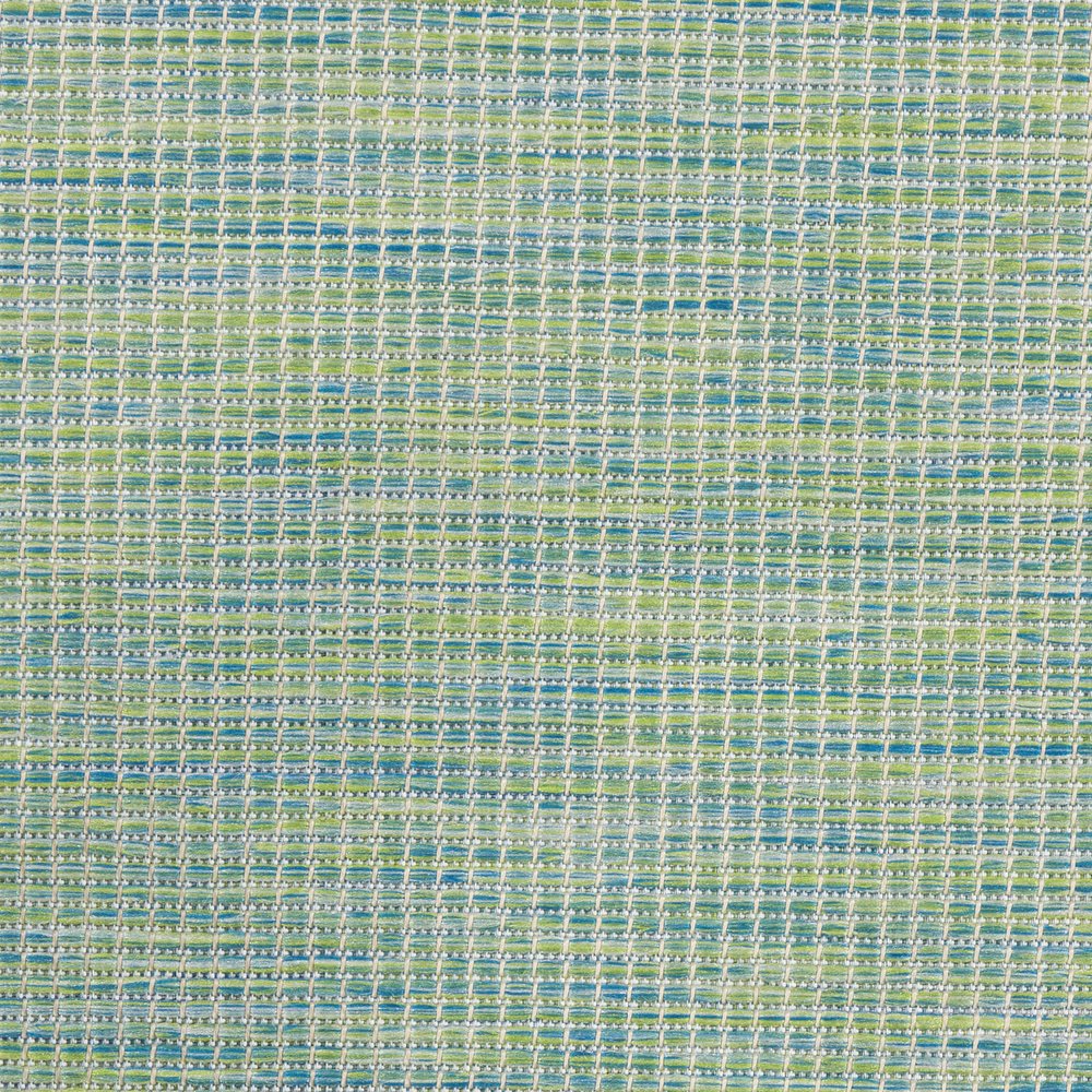 8' Blue Power Loom Runner Rug HomeRoots