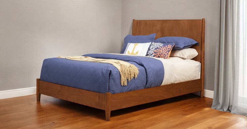 Brown Solid Wood California King Bed Frame HomeRoots