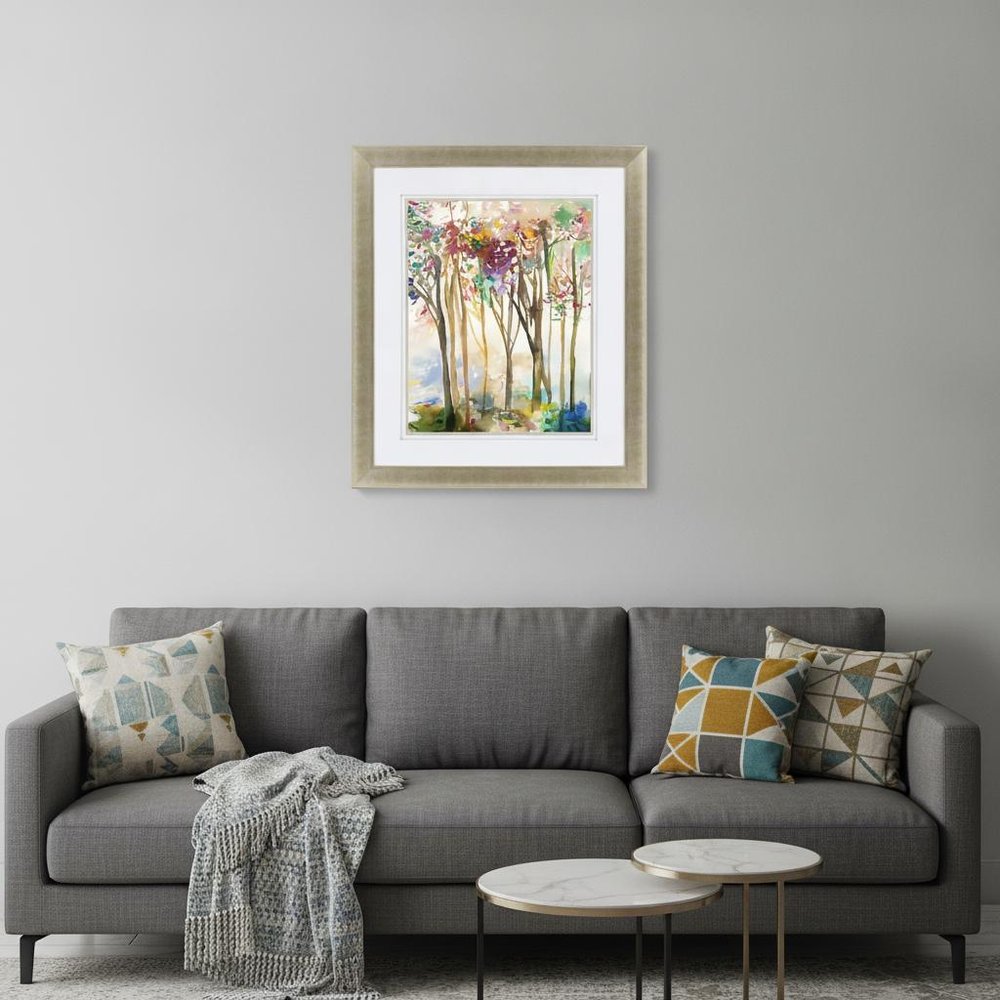 Sunny Path III Gold Framed Print Wall Art HomeRoots