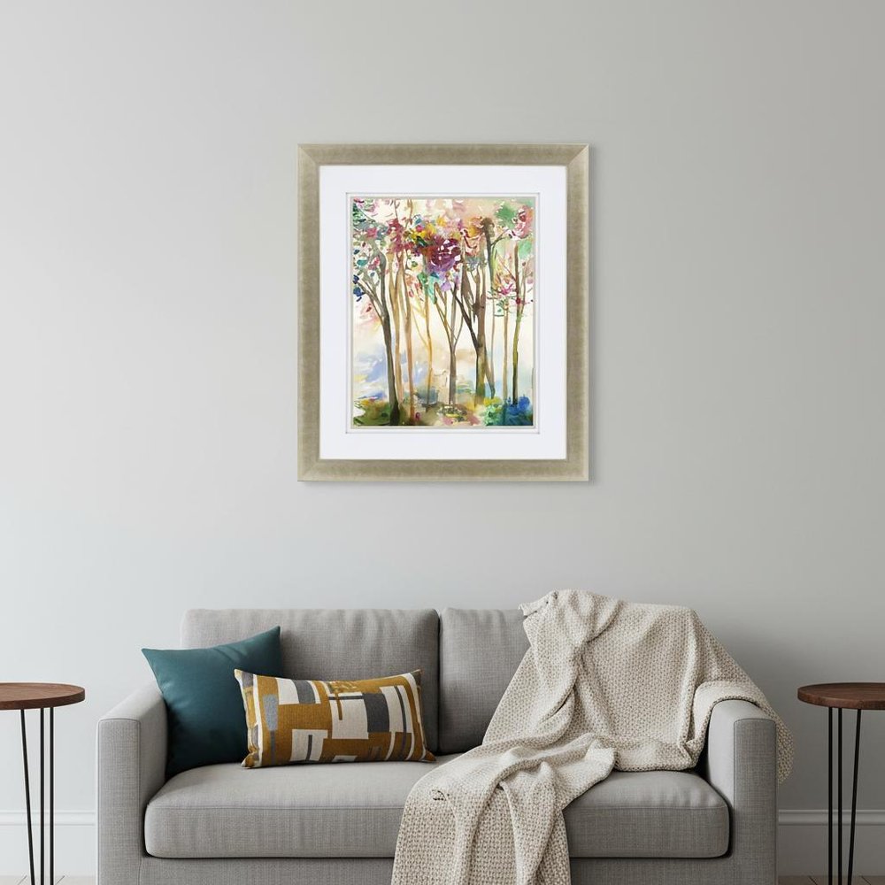 Sunny Path III Gold Framed Print Wall Art HomeRoots