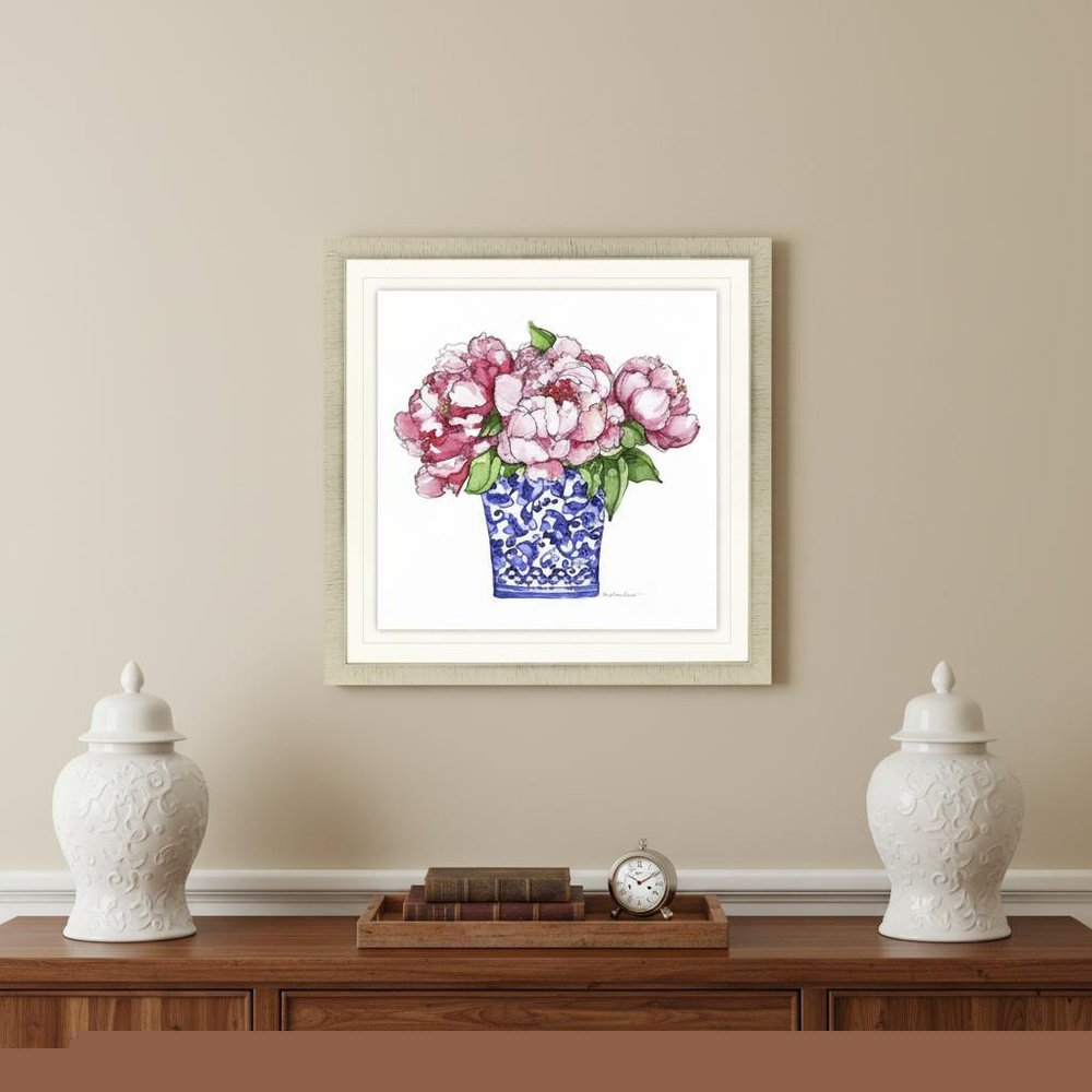 Pretty Petals II Gold Framed Print Wall Art HomeRoots