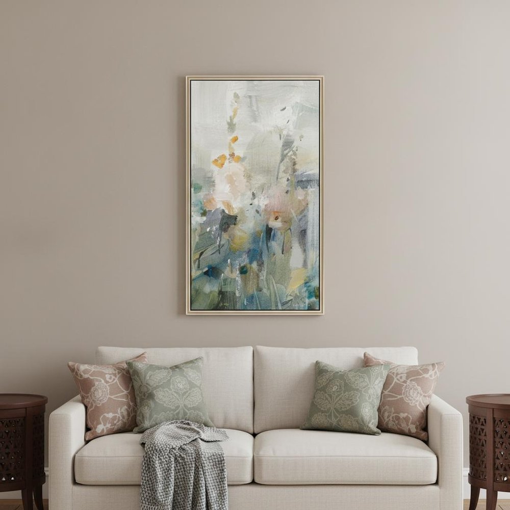 Rustic Garden II Silver Floater Frame Print Wall Art