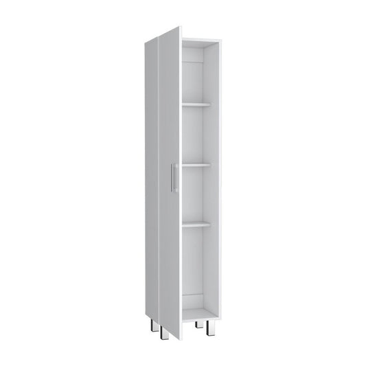 71" White Wood Pantry Or Storage Closet HomeRoots