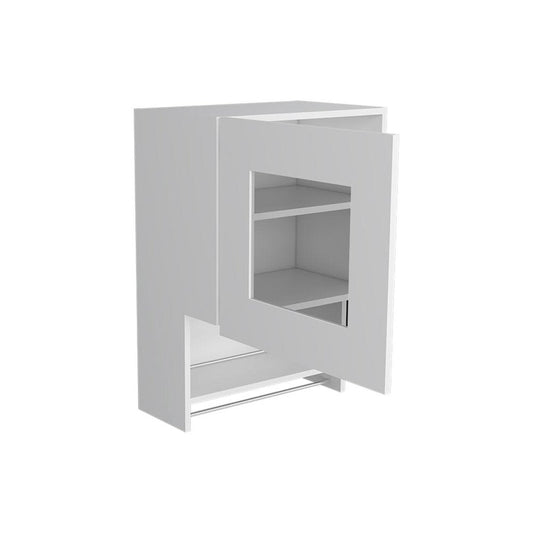 20" White Wall mounted Accent Cabinet With One Shelf HomeRoots