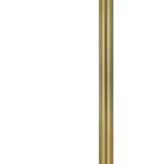 62" Nickel Tray Table Floor Lamp With White Drum Shade HomeRoots