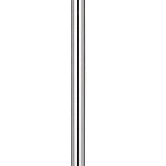 61" Chrome Tray Table Floor Lamp With White Square Shade HomeRoots