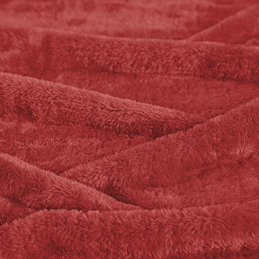 50" X 60" Red Fleece Plush Throw Blanket